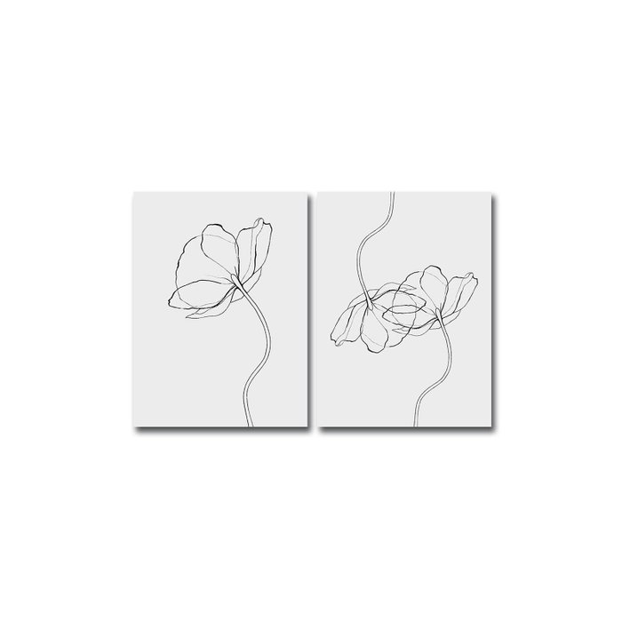 Wallity Lienzo Decorativo Multicolor 2P3040CIZC-03 (2 Piezas)